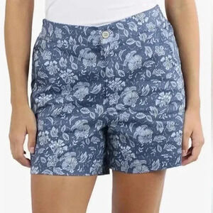 Jachs Girlfriend Women’s Chino Stretch Printed Shorts Size Medium NWT